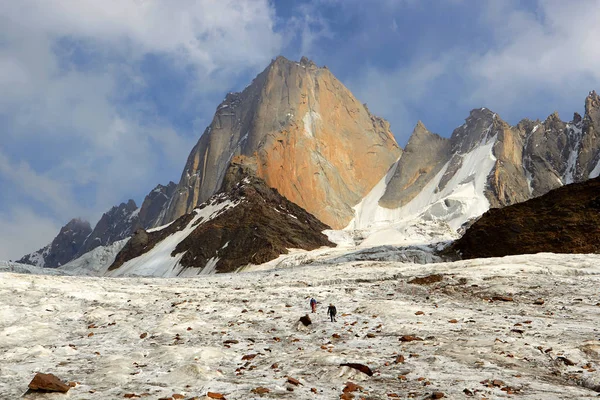 Montañas Glaciares Nevado Paisaje Pico Pasar Vista Exterior — Foto de Stock