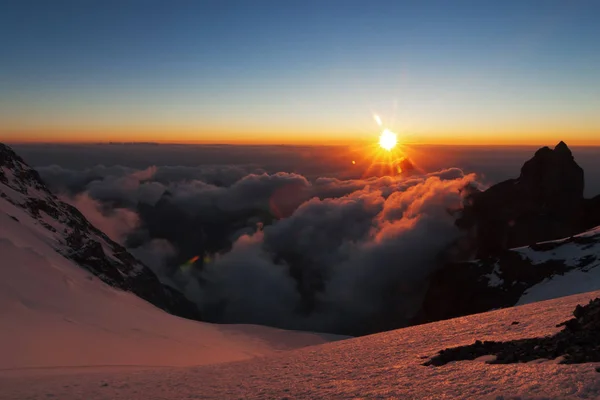 Beautiful Sunset Mountains Clouds Fann Pamir Alay Tajikistan — Stock Photo, Image