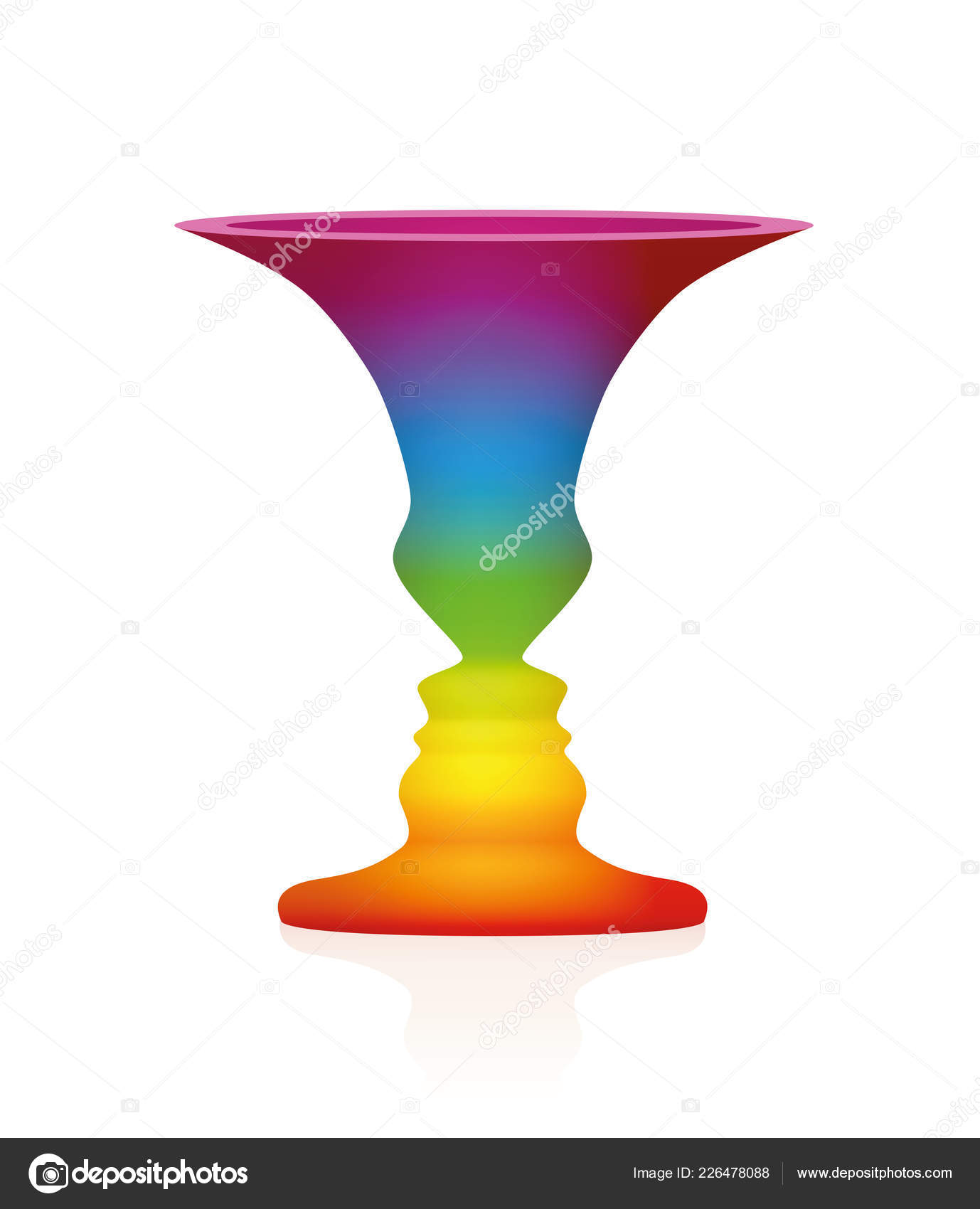 Vase Face Optical Illusion Optical Illusion Vase Two Faces