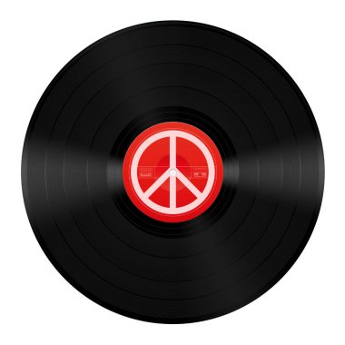 Barış müzik LP Vinyl barış sembolü