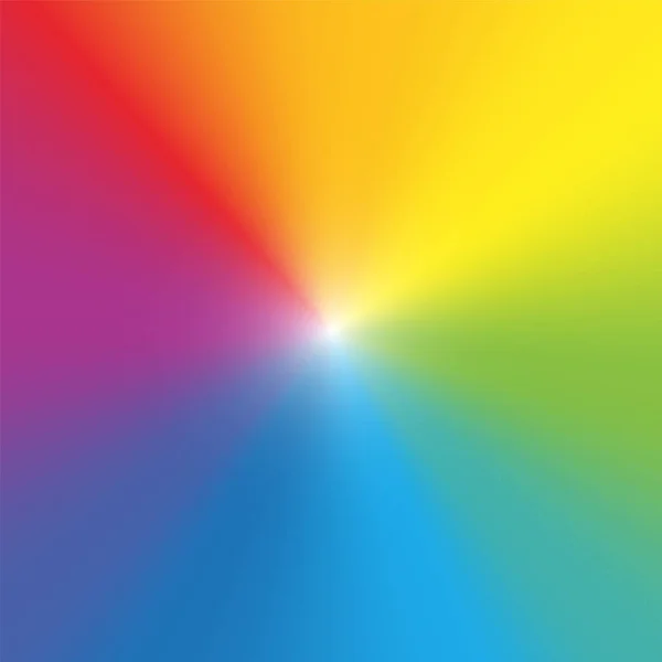 Centro de luz de fondo de color arco iris — Vector de stock