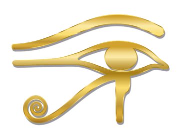 Horus Altın Sembol Göz