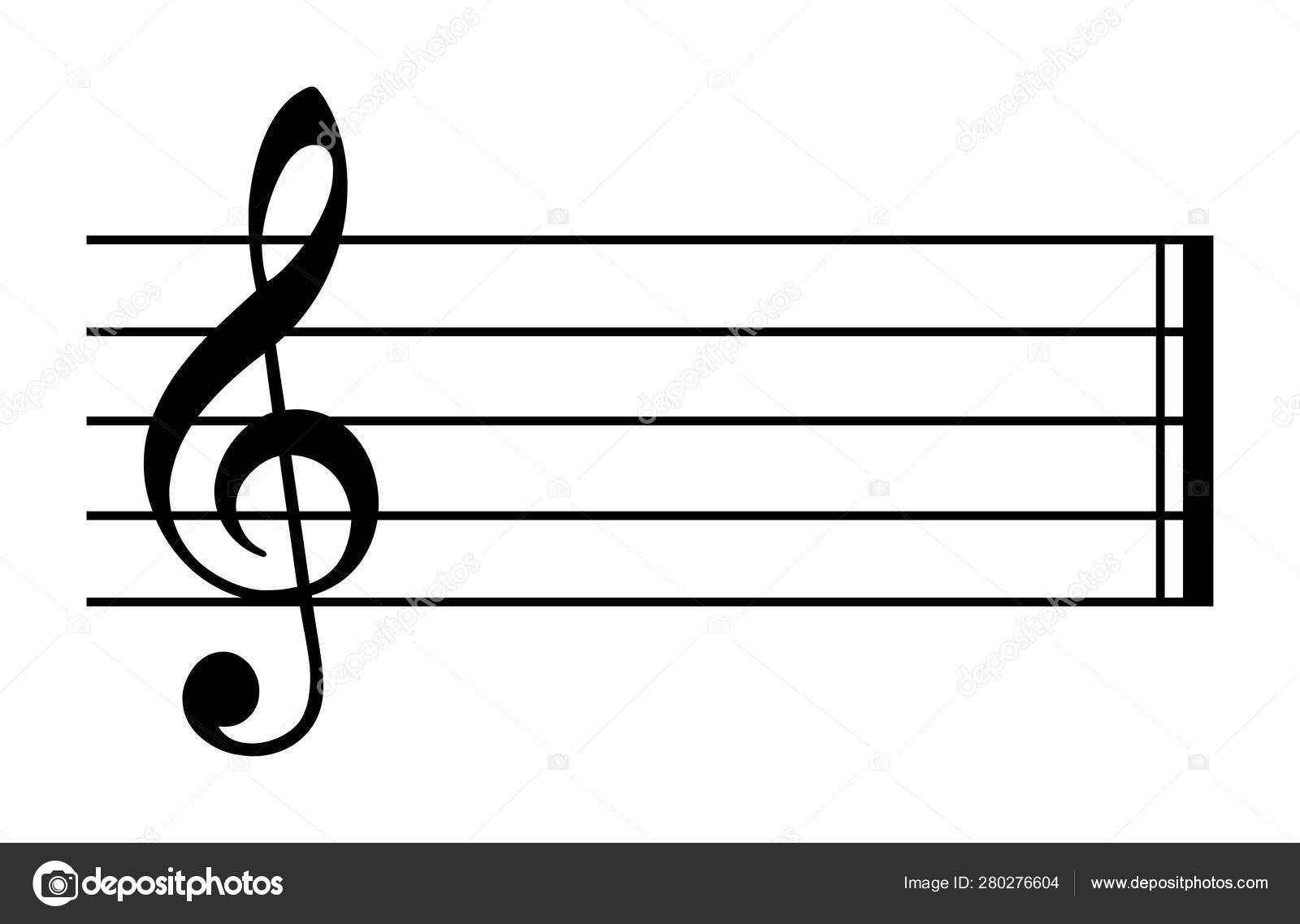 C Major And A Minor Treble Clef Vector Image By C Furian Vector Stock