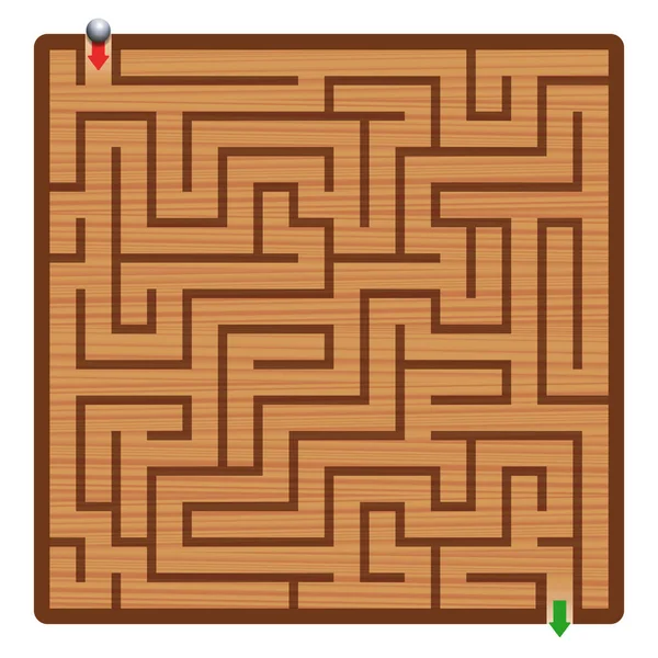 Fa labirintus tér formátum labirintus — Stock Vector