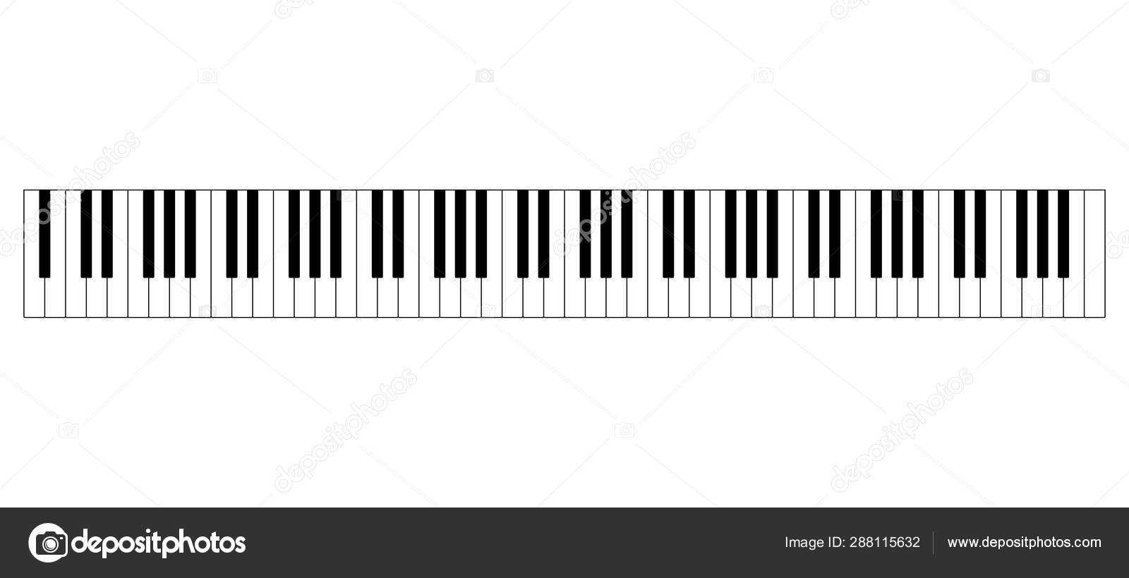 Standard piano keyboard keys deals