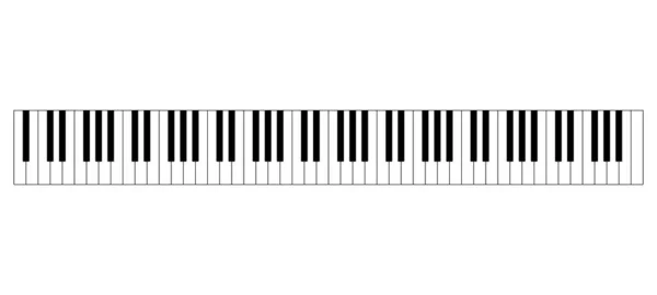 Diseño del teclado del piano Grand — Archivo Imágenes Vectoriales