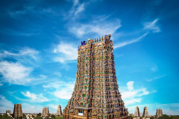 Meenakshi Amman Tapınağı Madurai — Stok fotoğraf