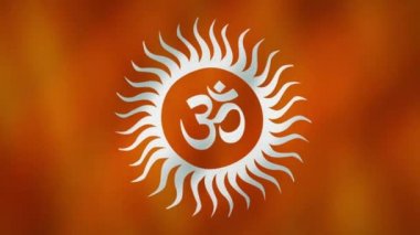 Sallanan Turuncu Om Bayrağı, Hinduizm Sembolü