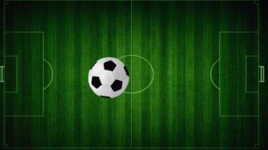 Stadyumlu hava manzaralı futbol topu