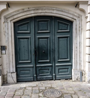 Eski bir ağaca giriş kapısı