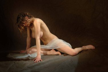 Stüdyoda Muhteşem çıplak kız 