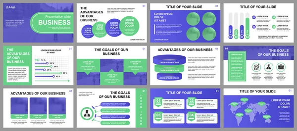 Teendő bemutatás diák sablonok infographic elemek. Alkalmas bemutató sablon, szórólap és szórólap, brosúra, vállalati jelentés, marketing, reklám, éves jelentés, banner. — Stock Vector