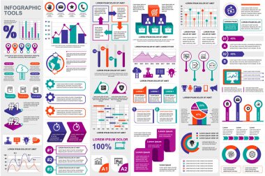 Infographic öğeleri veri görselleştirme vektör tasarım şablonu. Adımları, seçenekleri, iş süreçleri, iş akışı, diyagram, akış çizelgesi kavram, zaman çizelgesi, simgeler, bilgi grafik pazarlama için kullanılabilir.