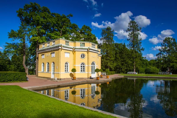Russia. Summer day in the Park. The city of Pushkin. Neighborhoods of St. Petersburg.