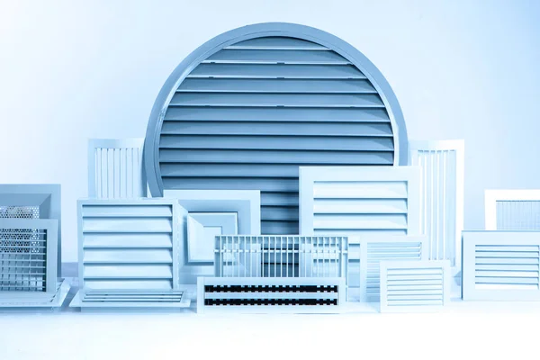 Set of grilles for air ducts. Ventilation. Round grille for ventilation. — Stock Image Set Grilles Air Ducts Ventilation Grille Ventilation Royalty Free Stock Photos
