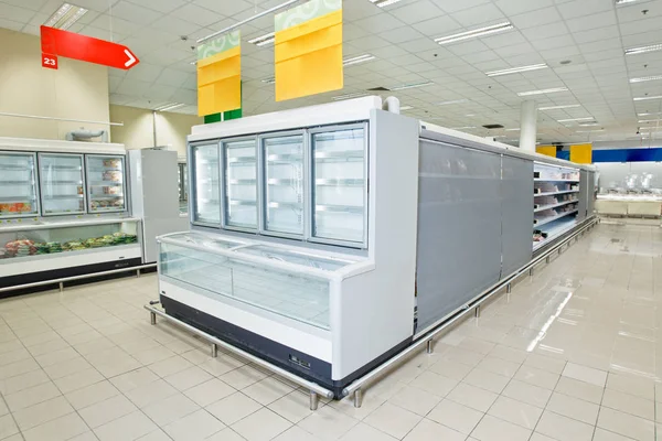 Refrigerated counter for food.