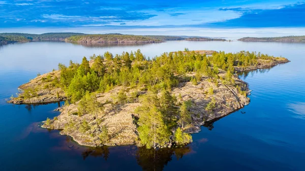 Republic of Karelia. Russia. Karelian Islands top panorama from — Stock Image Republic of Karelia. Russia. Karelian Islands top panorama from Royalty Free Stock Images