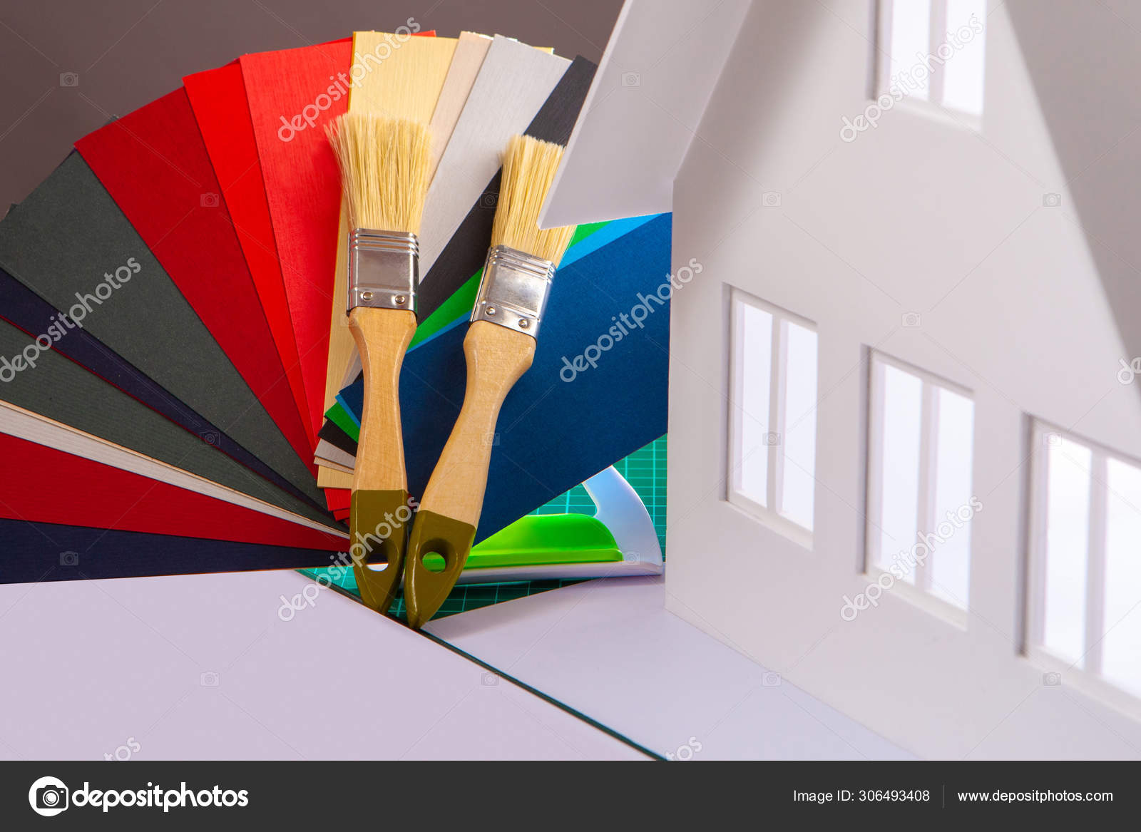 Selection Of Color Scheme Of The Cottage Painting Work In The