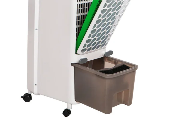 Mobile air purifier. Filters and dust collection container. Cleaning the air from dust. Cleaning the air on wheels. Climatic equipment.
