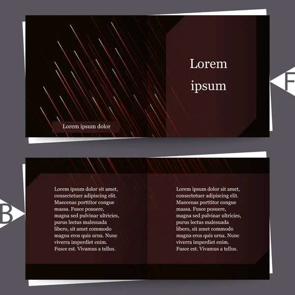 Grafische illustratie met geometrische patroon. Brochure sjabloon met abstracte achtergrond. Eps10 Vector Illustratie — Stockvector