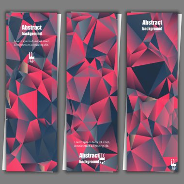 Grafik illüstrasyon. Geometrik desenli arka plan. Arka plan afiş şablonlar kümesi. Eps10 vektör çizim