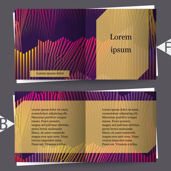 Renkli Müzik Iillustration Broşür Şablonu Eps10 Vektör Çizim — Stok Vektör