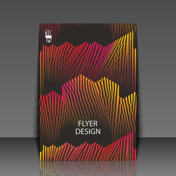 Farbenfrohe Musikalische Illustration Flyer Vorlage Eps10 Vektorabbildung — Stockvektor