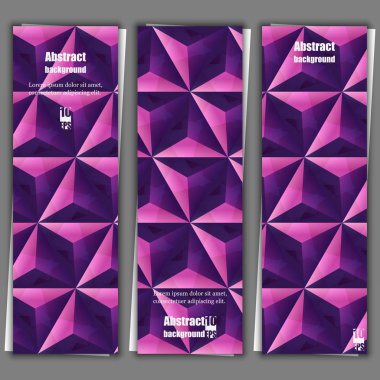 Geometrik desenli arka plan. Baner şablonu. Eps10 vektör çizim