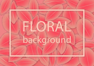 Arka plan çiçek yaprakları desenli. Eps10 vektör çizim