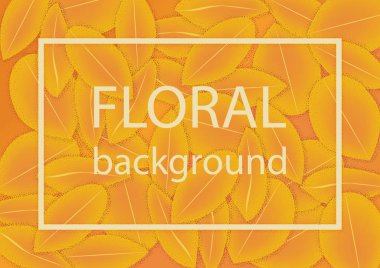 Arka plan çiçek yaprakları desenli. Eps10 vektör çizim