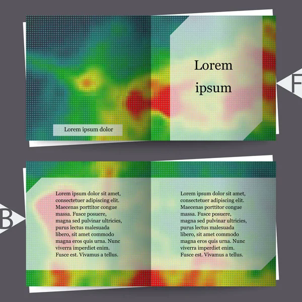 Mapa Calor Colorido Para Temperatura Modelo Brochura Eps10 Ilustração Vetorial — Vetor de Stock