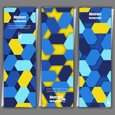 Geometrik desenli arka plan. Baner şablonu. Eps10 vektör çizim