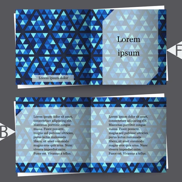 Abstrakter Hintergrund mit geometrischem Muster. Broschüre Vorlage. eps10 Vektorabbildung — Stockvektor