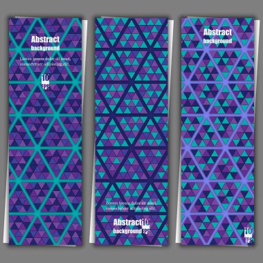 Geometrik desenli arka plan. Banner şablon. Eps10 vektör çizim