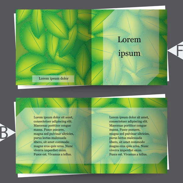 Fundo floral abstrato com padrão de pétalas. Modelo de brochura. Eps10 Ilustração vetorial —  Vetores de Stock