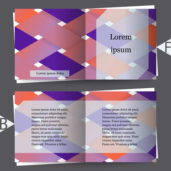 Colorido abstrato 3d stripe fundo. Modelo de brochura. Eps10 Ilustração vetorial —  Vetores de Stock