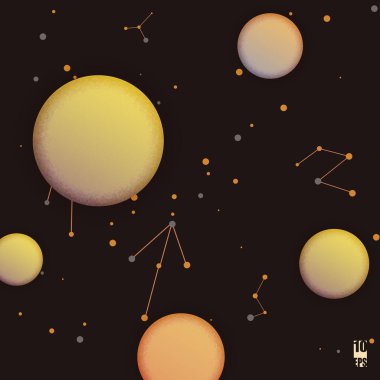 Modern arka plan dokulu daireler ile. Eps10 vektör çizim