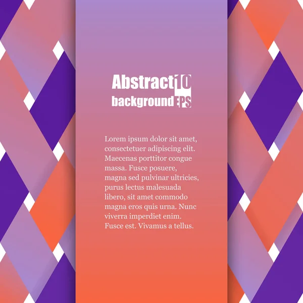 Kleurrijke abstracte 3d stripe achtergrond. Brochure sjabloon. Eps10 Vector Illustratie — Stockvector