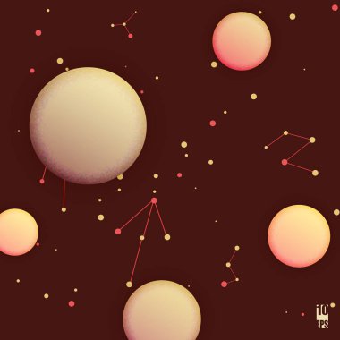 Modern arka plan dokulu daireler ile. Eps10 vektör çizim