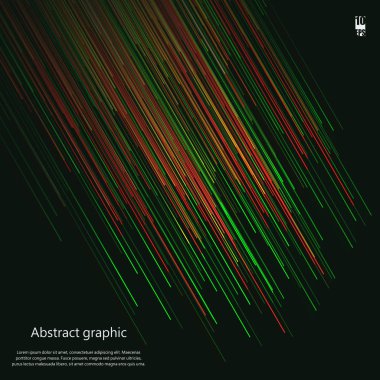 Karanlık bir arka planda çok renkli ışınlar. Eps10 vektör illüstrasyon