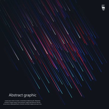 Karanlık bir arka planda çok renkli ışınlar. Eps10 vektör illüstrasyon