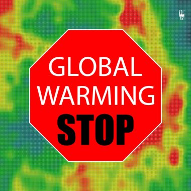 Sıcaklık için renkli ısı haritası. Eps10 vektör çizim