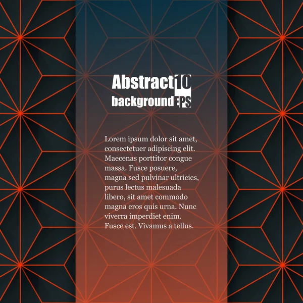 Grafische Darstellung. abstrakter Hintergrund mit geometrischem Muster. Broschüre Vorlage. eps10 Vektorabbildung — Stockvektor