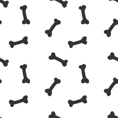 köpek kemik desen, vektör çizim 