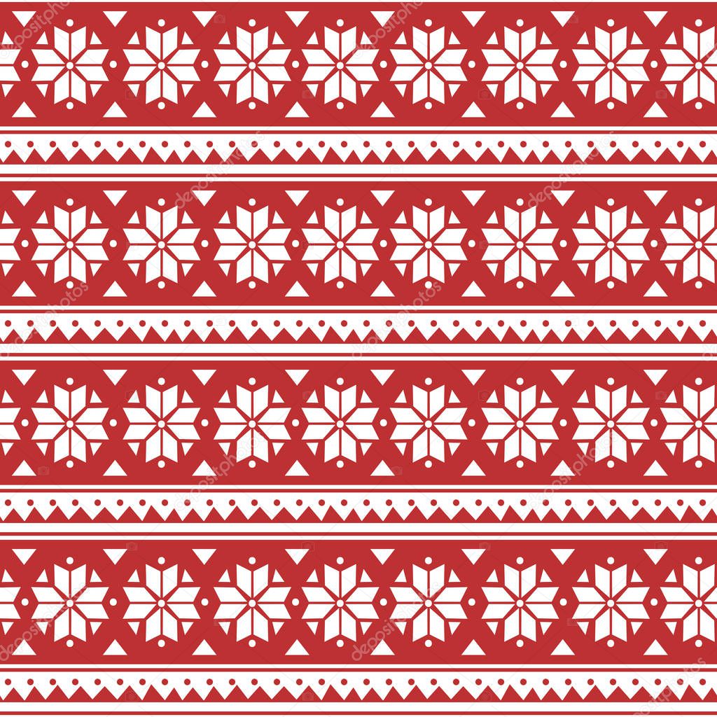 Vector illustration of red christmas pattern 