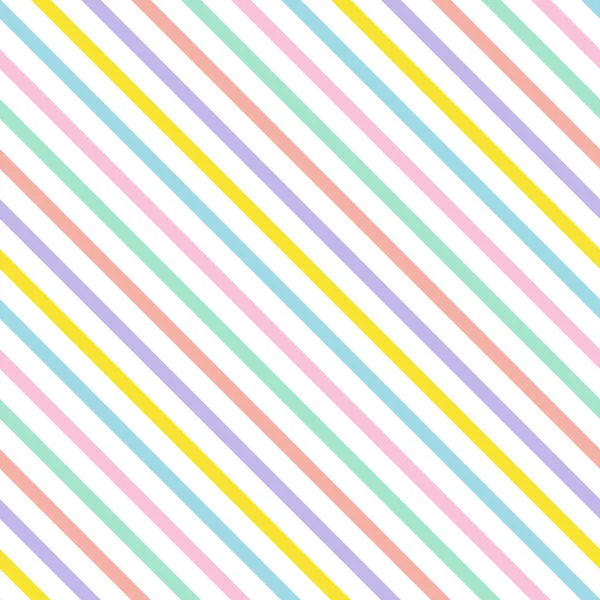 Mångfärgad Diagonala ränder sömlösa mönster — Stock vektor