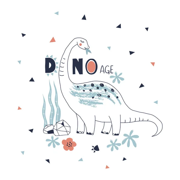 Dino-Prints für Kinder — Stockvektor