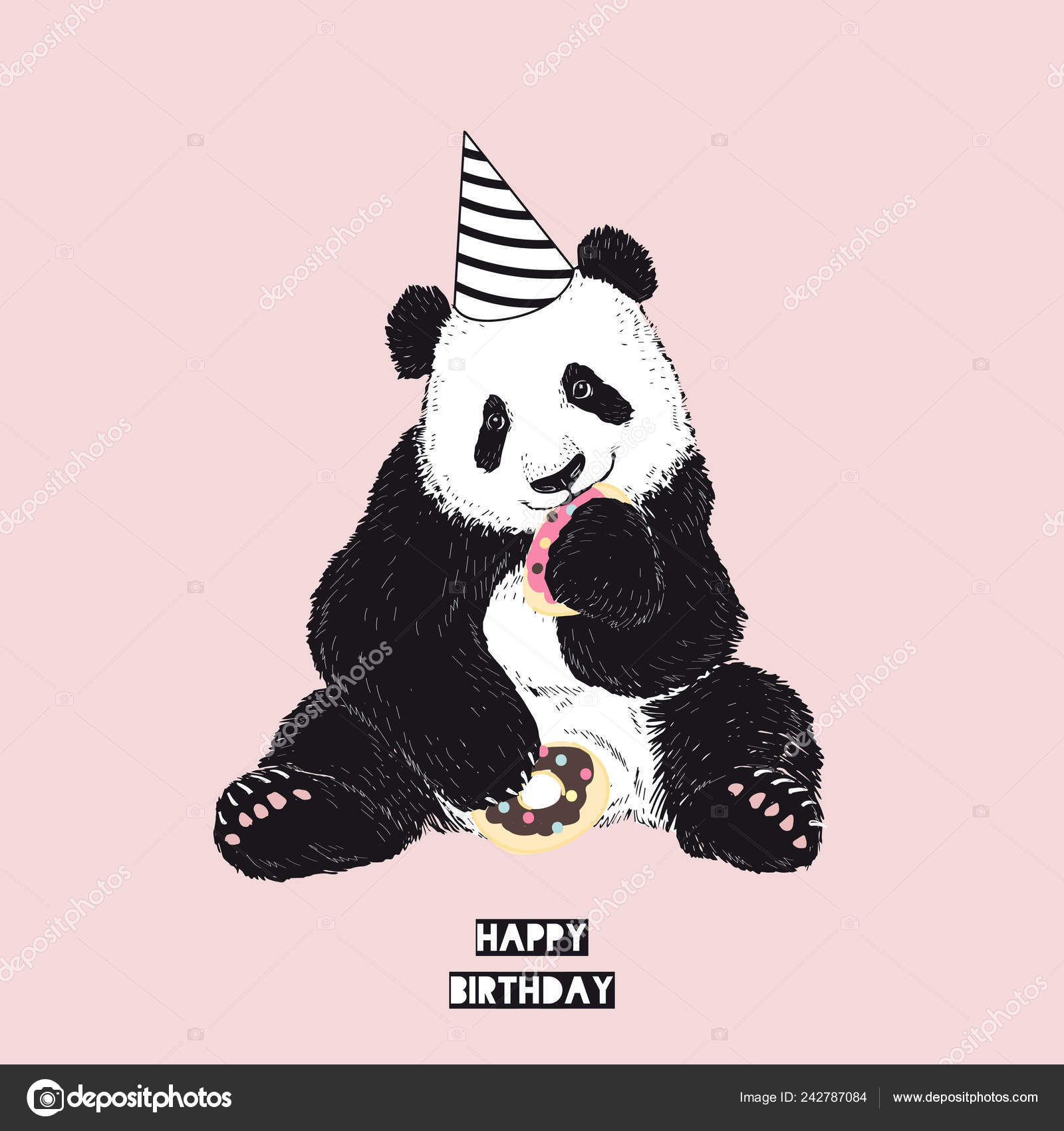 Panda Birthday Wishes Happy Birthday Wishes Card With Cute Panda