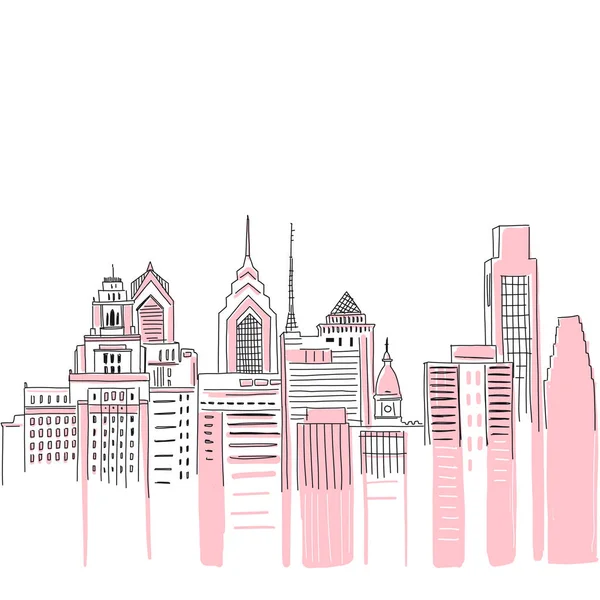 Paysage de New York . — Image vectorielle