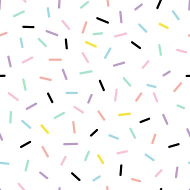 Çok renkli çubuklar karikatür vektör dikişsiz desen